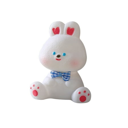 

Easter Decorations For The Home Creative Personality Bunny Enamel Night Light Cartoon Children Luminous Toys Warm Yellow Light Gives People Wireless Warmth Home Decor Deals of the Day