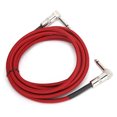 thumbnail image 4 of Guitar Cable 10ft 1/4 Inch Right Angle Cable, 22AWG Oxygen Copper Instrument Cable with Flexible Cotton Braid for Electric Guitar Bass Amp and Pro Audio Equipment, 4 of 7