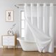 thumbnail image 1 of Cortina de ducha Eachope White Waffle Weave, 230 g/m², 180 x 200 cm, 1 of 7