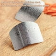 thumbnail image 4 of OUSITAID 8Pcs Finger Guard Finger Protector en Acier Inoxydable Éviter de Blesser Outil de Protection de Coupe de Cuisine Réglable Protecteur de Coupe de Coupe de Doigt Sûr pour Couper Découper, 4 of 9