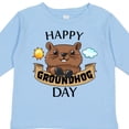 thumbnail image 4 of Inktastic Happy Groundhog Day Cute Boys or Girls Long Sleeve Toddler T-Shirt, 4 of 5