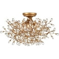 thumbnail image 3 of Currey And Company 9000-1123 Crystal Bud 5 Light 24" Wide Semi-Flush Ceiling Fixture -, 3 of 5