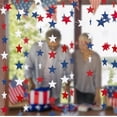 thumbnail image 4 of Topboutique 4th of July Decorations Red White Blue Patriotic Star Streamers Banner Garland Patriotic Hanging Decorations for Independence Day Celebration Holiday Decorations,6 Pcs-6.56 ft/Pc, 4 of 7