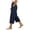 Navy, variant on Drovellove Women's Plus Size Casual Cropped Pants with Pockets – Mid-Rise Straight Leg Summer Shorts