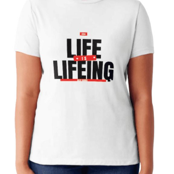 Life is Lifeing Unisex T-Shirt, White, Medium