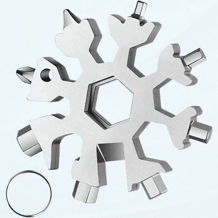 Snowflake Multitool 20 in 1 Christmas Stocking Stuffer Unique Gifts for Dad Men Women