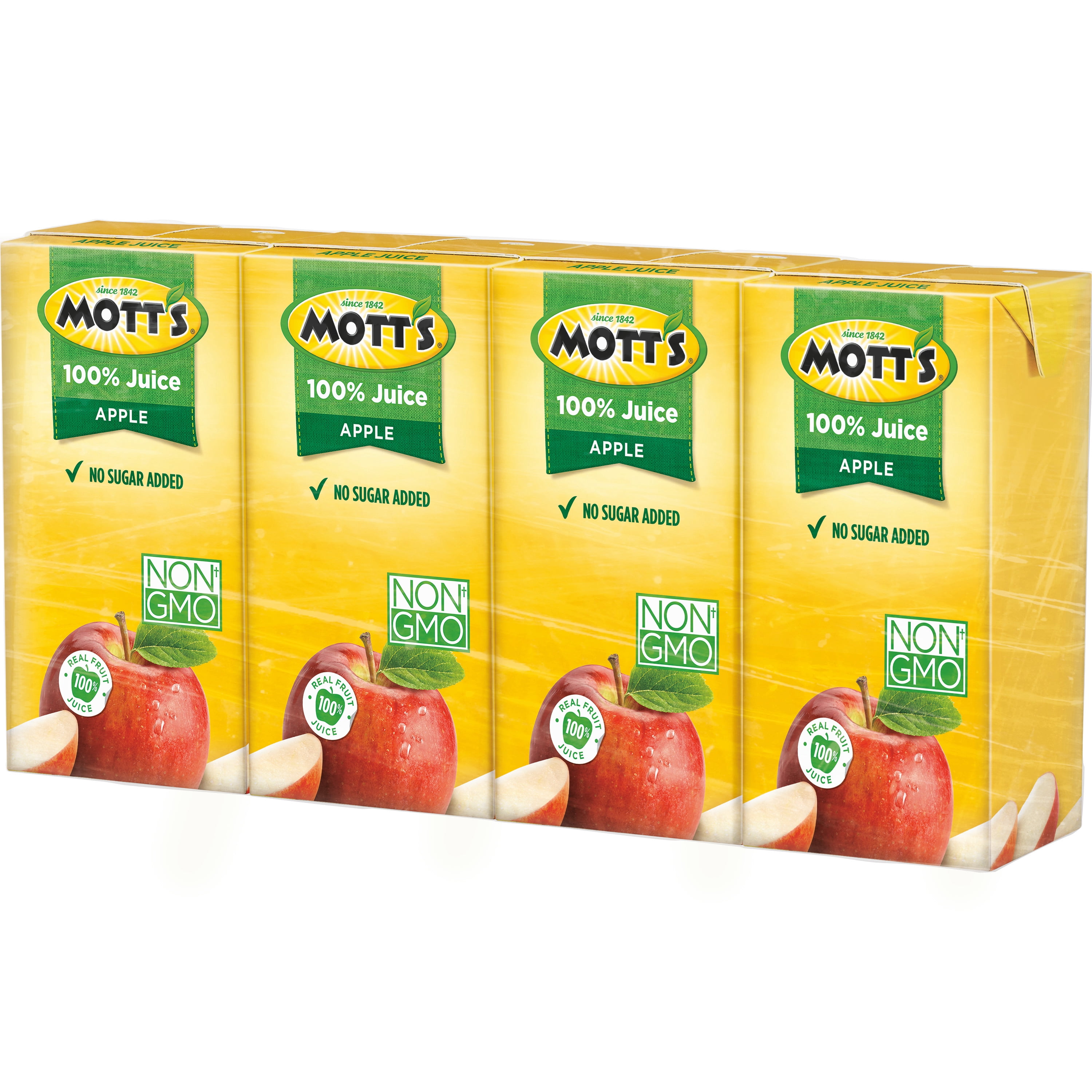 Mott's 100% Original Apple Juice, 4.23 fl oz boxes, 4 pack