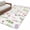Green White, variant on 3'x5' Rug for Living Room Bedroom, Pink Spring Floral Washable Area Rugs Non-Slip Carpet Mats, Flowers Elegant Pastoral Botanical Indoor Low Pile Area Rug Runner for Kitchen, Mudroom