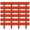 #08 Red【24 X Small Fence, 9.84" X 9.05"】, variant on Garden Edging Border, 12 Pcs Artificial Stone Block Edging No Dig, Interlocking Plastic Landscape Border for Yard, Flower Bed, and Lawn, Faux Stoney by IHHXPRO, White