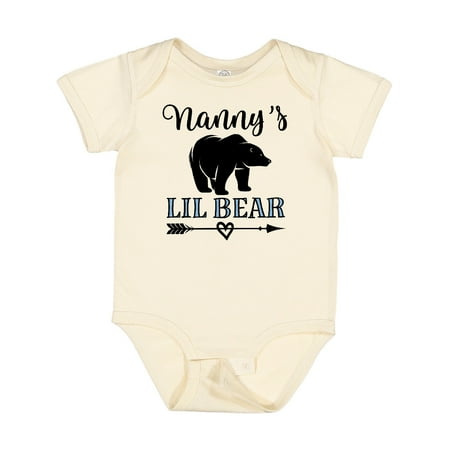 

Inktastic Nanny Little Bear Grandson Gift Baby Boy Bodysuit