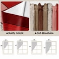 thumbnail image 3 of Red Pink Kitchen Window Curtains, Swag Curtains Valance for Bedroom Living Room Bathroom, Farmhouse Wood Grain Vintage Brown Striped Rod Pocket Window Treatment Curtain Block Drapes 2 Panels 28"x36", 3 of 9
