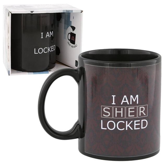 Taza Seven20 Sherlock Holmes, cerámica, reveladora de calor, 300 ml, color rojo