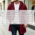 thumbnail image 3 of Men's Winter Pockets Coat Solid Color Hooded Coats Long Sleeve Jacket Outwear for Man, 3 of 8