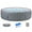 Gray Rattan, variant on 82" Inflatable Hot Tub, Segmart 5 to 7 Person Outdoor Hot Tub, Round Portable Home Spa with 130 Soothing AirJets, Lockable Cover, and Storage Bag, Built-in Heater Pump, Max. 104°F