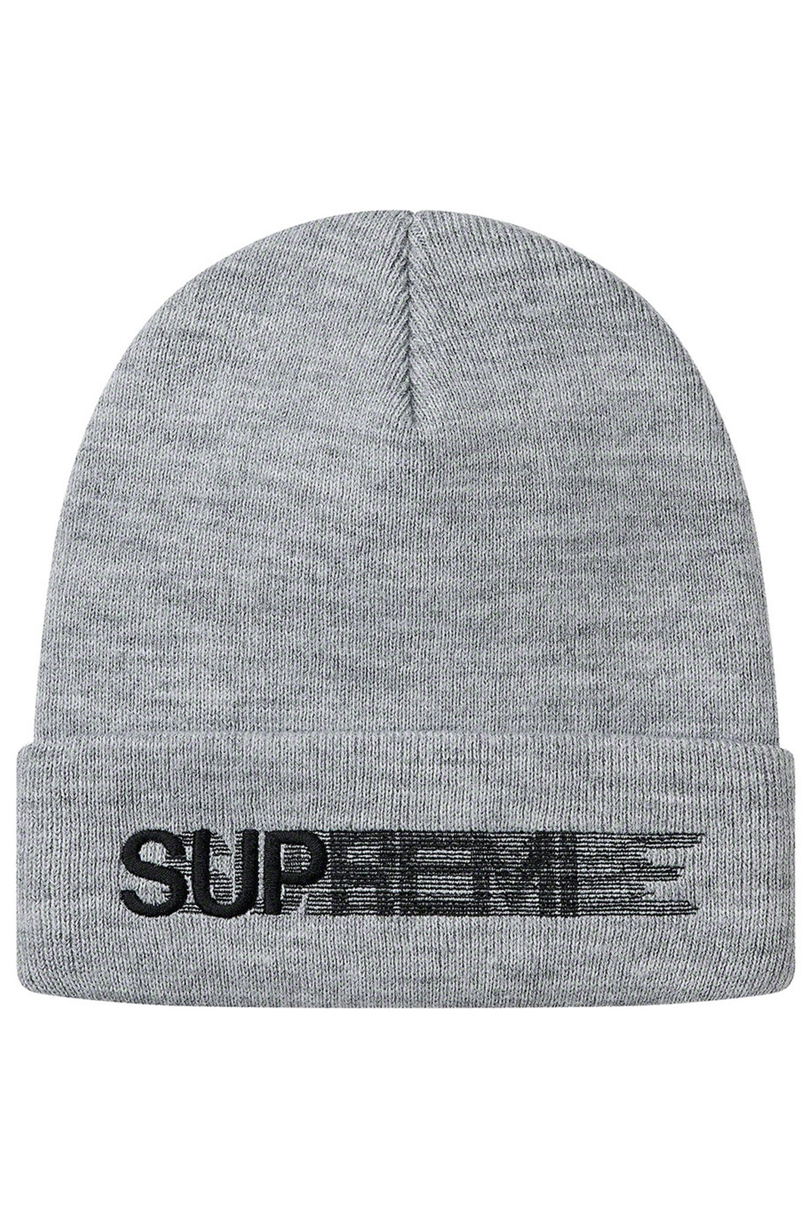 supreme beanie grey