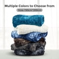 thumbnail image 4 of MOOFUN Faux Rabbit Fur Throw Blanket- 60x80 inches, Soft Fluffy Cozy Warm Fuzzy Machine Washable, Durable Blanket for Couch and Bed - Brown, 4 of 8