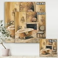 thumbnail image 3 of Designart 'French Bath I' Traditional Bathroom gallery-wrapped Canvas, 3 of 3