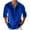 Blue, variant on Men's Velvet Tops V Neck Rolled Long Sleeve Button Down Henley Shirts Trendy Evening Party Holiday Shirt