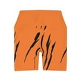 thumbnail image 2 of Effete Feline Claw Marks Scratch High Waist Yoga Shorts (AOP), 2 of 9