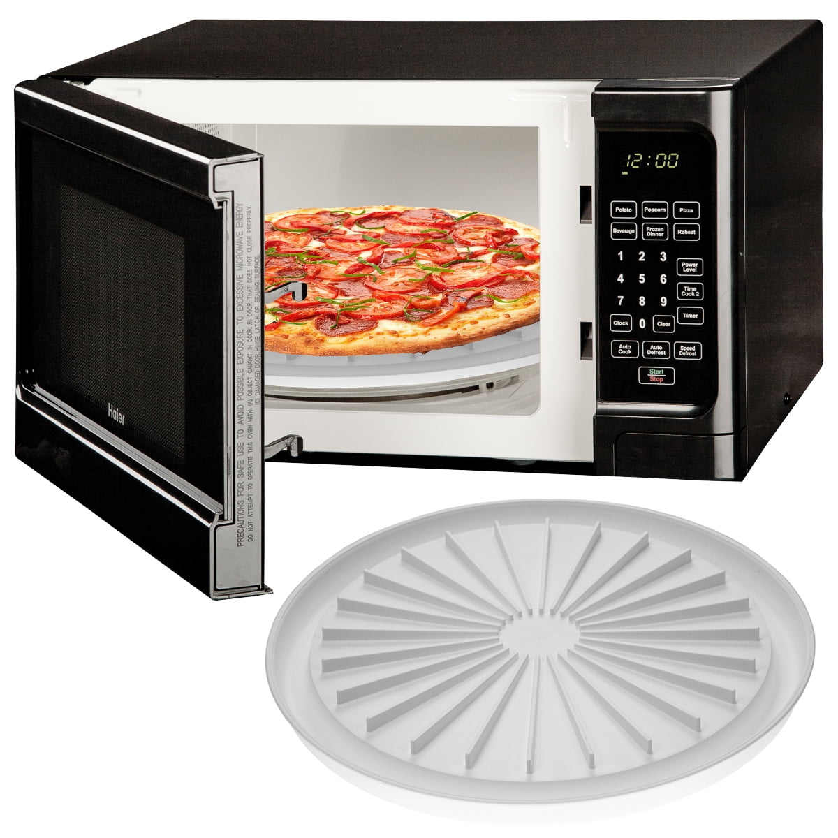 Microwave Pizza Plate Cook Bacon Sausage Meat Dishwasher Safe Round Microwave Pizza Plate Cook Bacon Sausage Meat Dishwasher Safe Round Pan Tray