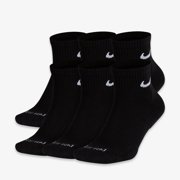 Nike Dri-FIT Everyday Plus Cushioned Mid Training Quarter Ankle Socks (6 Pack) Black SX6899-010