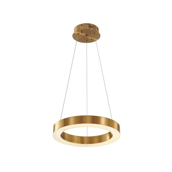 Bethel International LED Chandelier Gold Metal