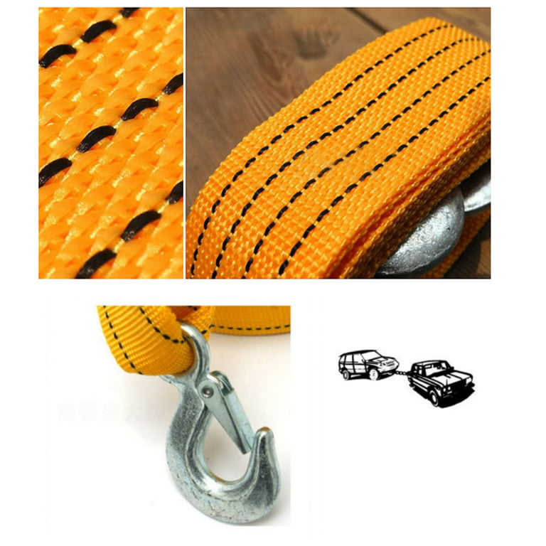  Tow Rope Heavy Duty with Hook Tow Strap Car Ramps