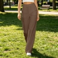 thumbnail image 6 of MLCDZ High Waisted Work Pants for Women Business Casual Lightweight Breathable Dress Pants with Multiple Pockets Office Daily Commute Trousers, 6 of 7