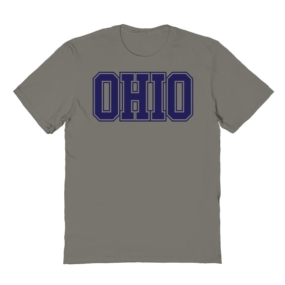 Ohio Graphic Charcoal Men's Cotton T-Shirt