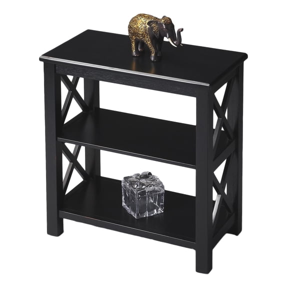 Vance 2 Shelf 22"W Bookcase in Black  4105111