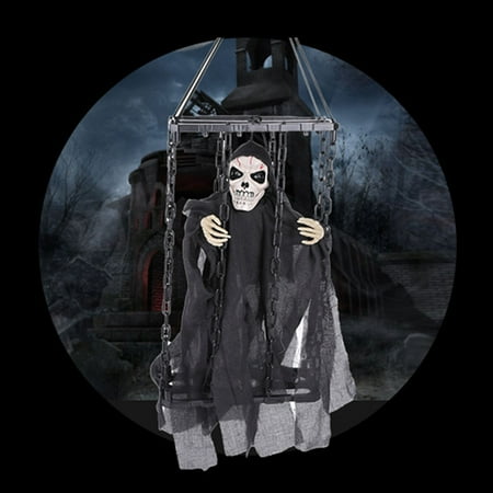 

Floleo Clearance Halloween Haunted House Trick Chain Cage Ghost Electric Light With Sound Effect Chain Cage Ghost Funny Toy Christmas Gifts