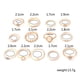thumbnail image 3 of 13Pcs Oro Retro Estrella Luna Anillos Set para Chicas Vintage apilables Boho dedo Anillos de aleación de diamantes de imitación Anillos Retro Geometría Joyería, 3 of 5
