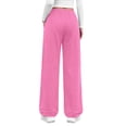 thumbnail image 5 of Fantaslook Womens Wide Leg Sweatpants High Waisted Baggy Pants Fashion Drawstring Athletic Sweatpants with Pockets, 5 of 10