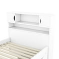 thumbnail image 4 of Twin Platform Bed With Storage - 4 Drawers, White Classic Style Bookcase White, Stylish Design, 4 of 6
