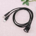 thumbnail image 4 of Cable De Extensión Para Coche Doble puerto USB 2.0 Cable de extensión para automóvil Tablero de instrumentos Consola central Cables de montaje, 4 of 6