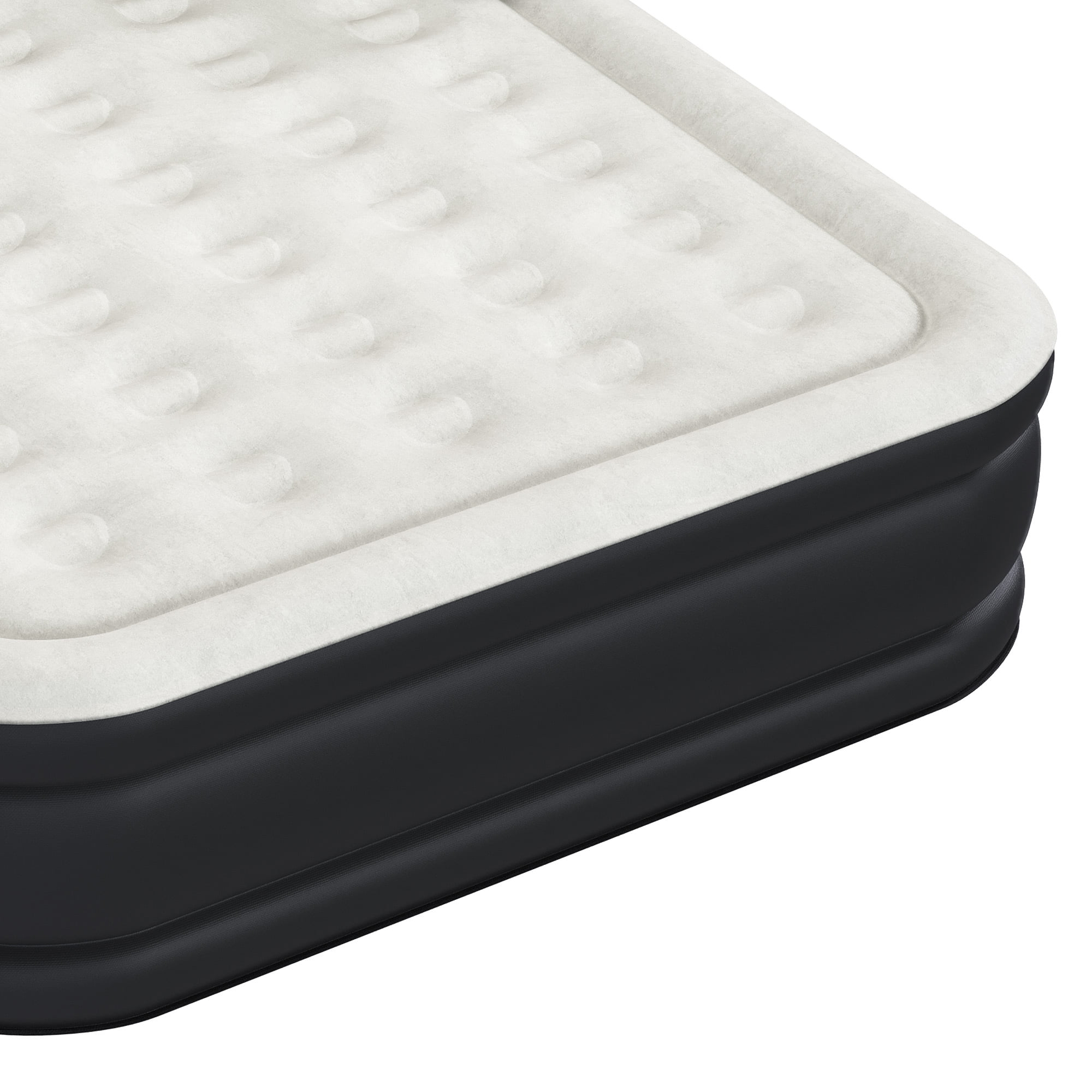 Uforic Queen Size Air Bed with Detachable Headboard & Integrated Pump, 18in Inflatable Mattress with Accessories for Home, Outdoors, and Travel