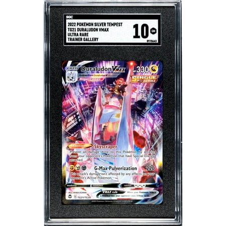 2022 Pokemon Silver Tempest #TG21 Duraludon Vmax Ultra Rare Trainer Gallery SGC 10