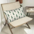 thumbnail image 5 of Christmas Pillow Covers 12x20 Set of 2, Christmas Decor Pillowcase Xmas Tree Geometric Green Throw Pillows Winter Holiday Farmhouse Outdoor Cushion Covers Christmas Decorations for Couch Home, 5 of 6
