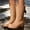 Khaki, variant on FRSASU Women's Mid Calf Rain Boots Waterproof Gardening Boots Lightweight Portable Garden Shoes Pink