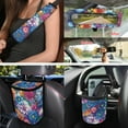 thumbnail image 4 of Jeiento Boho Mandala Flower 15 Pcs Car Seat Cover Set Included Coasters,Key Chains,Rear View Mirror Cover,Car Steering Cover,Car Seatbelt Cover,Car Vehicle Wheel Cover,Car Garbage Can Universal Fit, 4 of 7