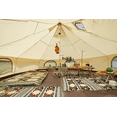 thumbnail image 5 of Outdoor Camping Pyramid Indian Tent 6M Oversized Waterproof Heavy-Duty Cotton Fabric Luxury Glamping Tent for Family Trips, Friends Gatherings, Parties & Picnics, 5 of 6