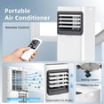 thumbnail image 5 of FREE VILLAGE Portable Air Conditioners,8000 BTU,4 in 1 Portable AC Unit with Window Kits, Fan & Dehumidifier Modes,Cools up to 350 Sq.Ft,LED Display/Remote Control,24H Timer for Living Room,Bedroom, 5 of 7
