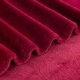 thumbnail image 6 of Berkshire Life Cozy Luxe Plush Bed Blanket, Crimson, Twin Size, 6 of 8