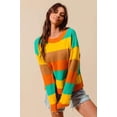 thumbnail image 5 of Multi Color Stripe Sweater with Ribbed Detail, 5 of 11