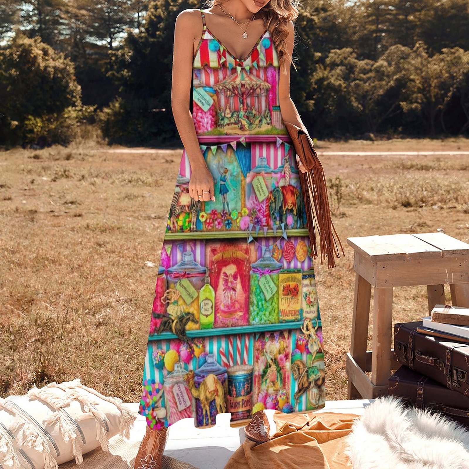 stained glass Long Dress party dresses women Female clothing women formal  occasion dresses - Walmart.com