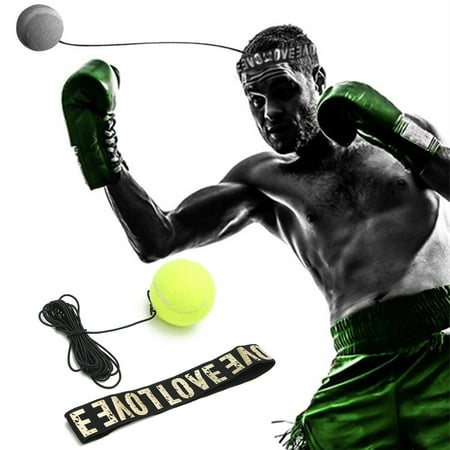 Aqua Fitness Exercise Set Fight Ball With Head Band Set For Reflex Speed Training Boxing MMA Kickboxing Punch Exercise Sport ()