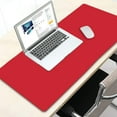 thumbnail image 4 of Mouse Pad Red Office Decor Desk Mat, Non-Slip Rubber Desk Pad Protector, Laptop Computer Gaming Mouse Pad XL, Waterproof Solid Mouse Mat for Home, 31.5'''' x 11.8'''', 4 of 6