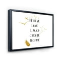 thumbnail image 3 of Designart 'Inspirational Quote On Gold and White' Traditional Framed Canvas Wall Art Print, 3 of 5