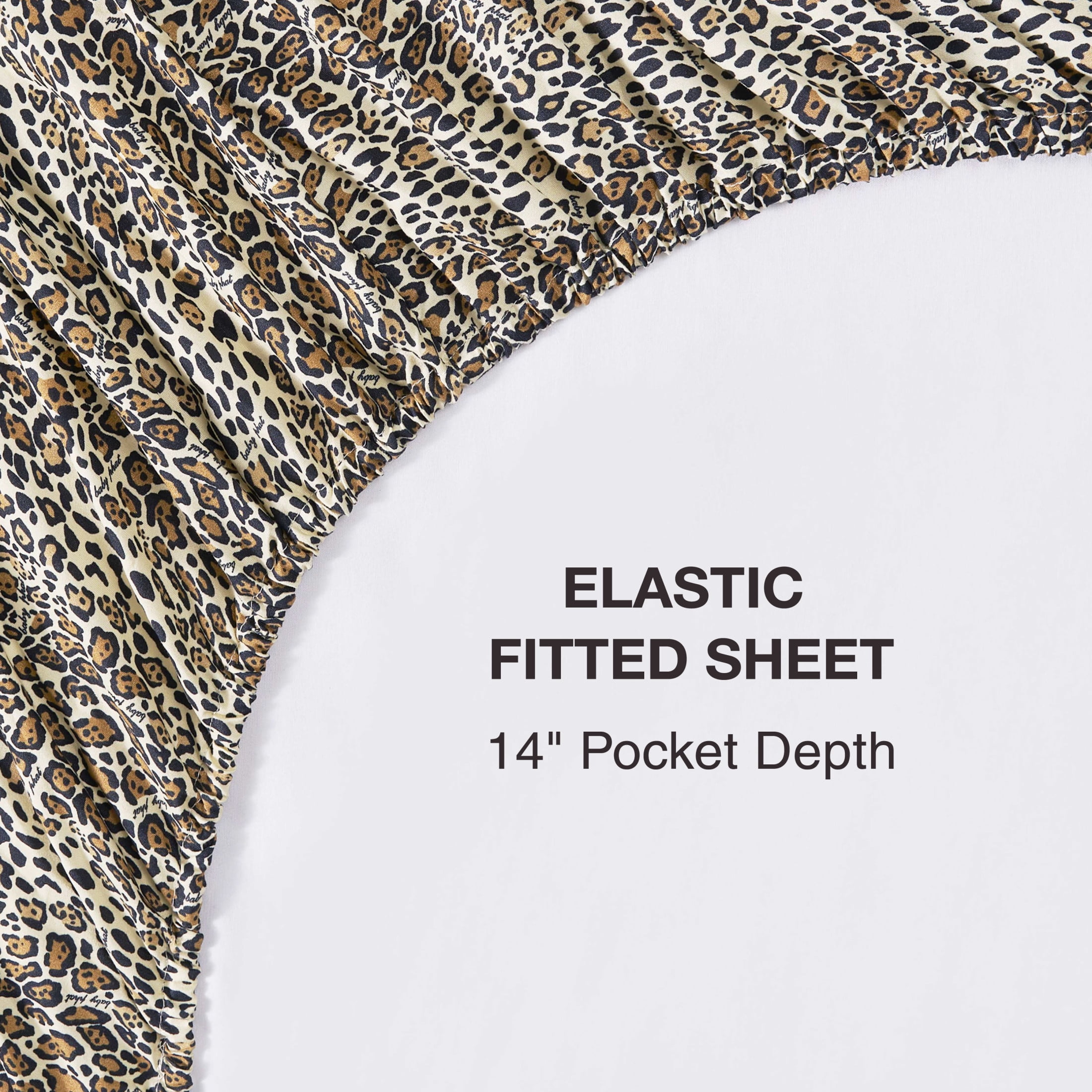 Baby Phat Printed Microfiber Sheet Sets, 4-Piece Queen, Brown