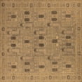 thumbnail image 1 of Ahgly Company Indoor Square Oriental Brown Industrial Area Rugs, 4' Square, 1 of 4